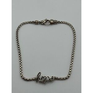 JAI John Hardy Sterling Silver Hope Ankle Bracelet Or Anklet 10"
